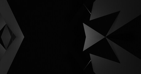 Render with black and gray triangles