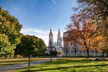 Obraz premium church building in krnov in czechia