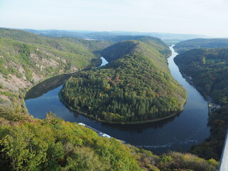 Baumwipfelpfad - Cloef - Saarschleife - Orscholz – Mettlach – Saar - Saarland  - im Herbst