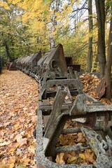 old limestone mining museum solvayovy lomy in central bohemia