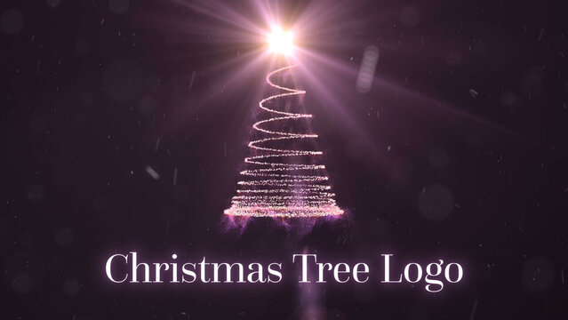 Christmas Tree Lights Logo Intro