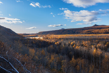 autumn landscape in the mountains