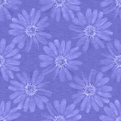 Seamless very peri flower photograph collage repeat. Feminine pretty lavender colour of the year floral for fashion all over print. Spring garden wallpaper. 