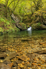 The Infierno River as it passes through the La Pesanca Recreational Area in Spain