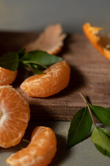 a very natural fruit on a wooden board.