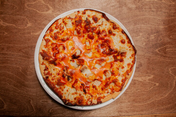 Delicious Italian Buffalo Chicken Pizza