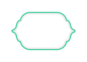 simple ornament islamic line frame