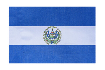 National flag of the country of El Salvador, isolate