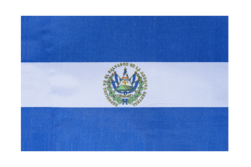 National flag of the country of El Salvador, isolate