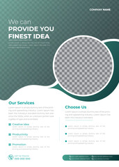 A4 Flyer Template, Modern Template, Modern Design, Perfect for Creative Professional Business, Layout Cover Booklet