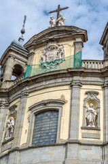 Fototapeta na wymiar The Pontifical Basilica of St. Michael in Madrid, Spain