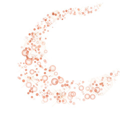 Rose Gold Glitter Abstract Stroke