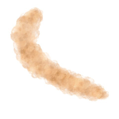 Rose Gold Paint Stain Abstract Smoke Cloud