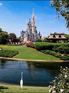 Cinderella's Castle Magic Kingdom at the Universal Studios in Orlando, Florida