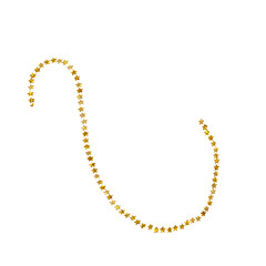 Gold Glitter Stroke Made with Stars