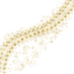 Gold Glitter Abstract Stroke