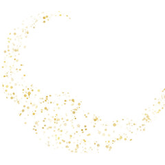 Gold Glitter Abstract Stroke