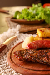 Plato de asado.