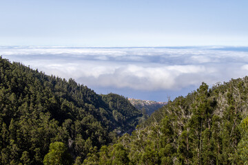 Levada das 25 Fontesa - mountain tops