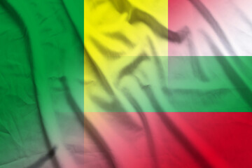 Mali and Bulgaria political flag international relations BGR MLI