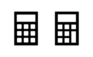 Calculator icon vector for web and mobile app. Accounting calculator sign and symbol.