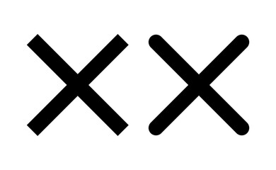 Obraz premium Close icon vector for web and mobile app. Delete sign and symbol. cross sign