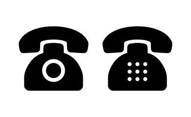 Telephone icon vector for web and mobile app. phone sign and symbol