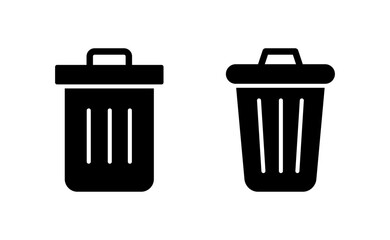 Trash icon vector for web and mobile app. trash can icon. delete sign and symbol.