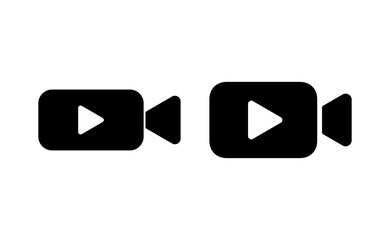 Video icon vector for web and mobile app. video camera sign and symbol. movie sign. cinema