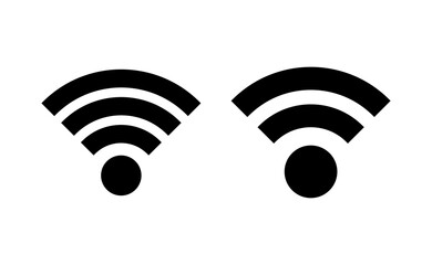 Wifi icon vector for web and mobile app. signal sign and symbol. Wireless  icon