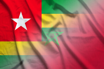 Togo and Morocco state flag international contract MAR TGO