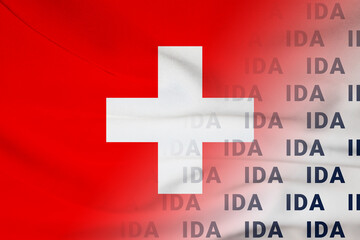 Switzerland flag IDA symbol agreement