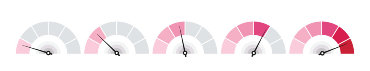Tachometer icon set