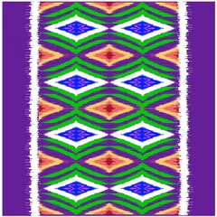 Blue fabric pattern on dark purple background