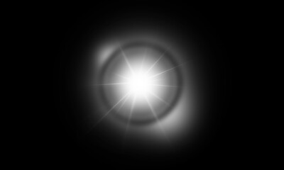 Light flare, Glowing light explodes. Light effect. ray. shining sun, bright flash. Special lens flare light effect.
