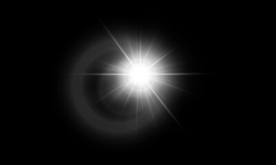 Light flare, Glowing light explodes. Light effect. ray. shining sun, bright flash. Special lens flare light effect.