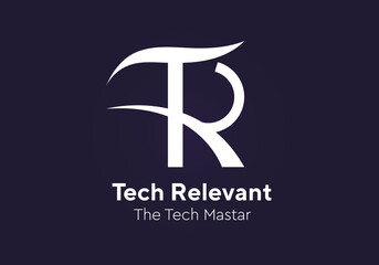 TR latter logo designg for tech company