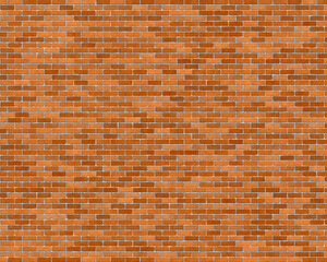 3d illustration, wall, orange brick wall