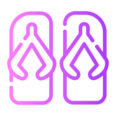 slipper gradient icon
