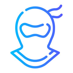 traditional hat gradient icon