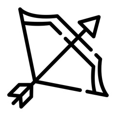 archery line icon