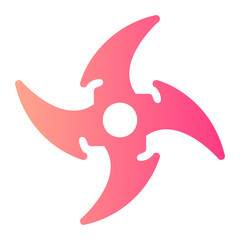 shuriken gradient icon