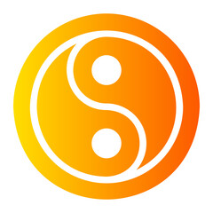 yin yang gradient icon