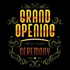 Grand Opening Vector Banner  Illustration for Shopping Mall, Website Home Page With Multicolored Element. Event Invitation Banner Poster Template Design. Sale Banner Design. Opening Celebration Vector