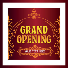 Grand Opening Vector Banner  Illustration for Shopping Mall, Website Home Page With Multicolored Element. Event Invitation Banner Poster Template Design. Sale Banner Design. Opening Celebration Vector