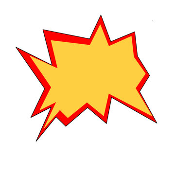 Super hero comic starblast explosion icon dialogue cloud aesthetic png download 