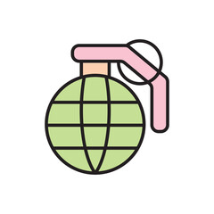 Grenade icon vector design templates