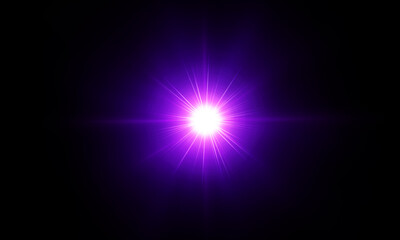 Light flare. Glowing light explodes. Light effect. ray. shining sun  bright flash. Special lens flare light effect.