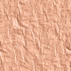 Obraz premium Seamless Crumpled Paper Texture. Rough, folded material. Inspiring background for design, advertising, 3d. Empty space for inscriptions. A sheet of parchment, cardboard, scrapbooking paper.