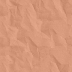 Obraz premium Seamless Crumpled Paper Texture. Rough, folded material. Inspiring background for design, advertising, 3d. Empty space for inscriptions. A sheet of parchment, cardboard, scrapbooking paper.